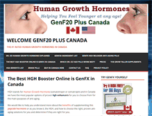 Tablet Screenshot of growthhormonecanada.com